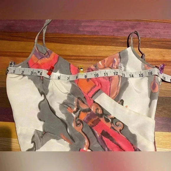 Trina Turk bias cut spaghetti strap dress, sz 6 - Picture 8 of 10